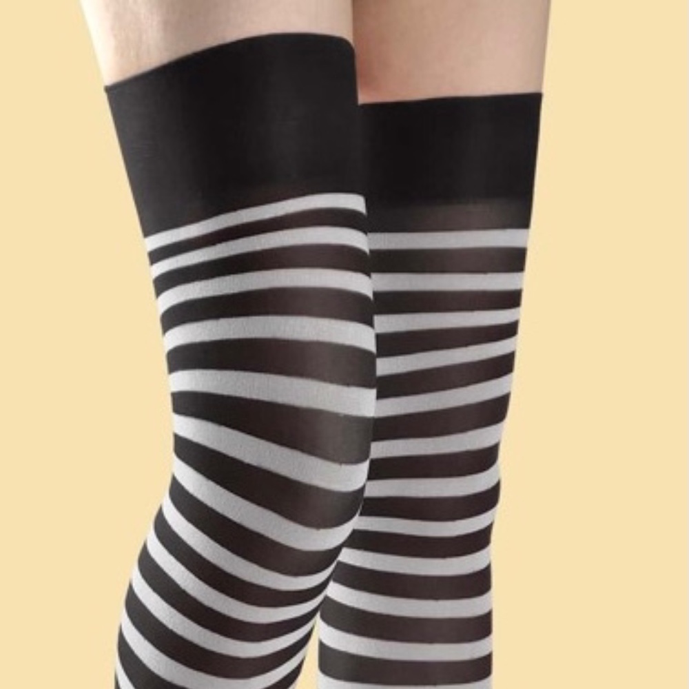 OVER THE KNEE NYLON SOCK OVER KNEE SOLID SOCKS (New)